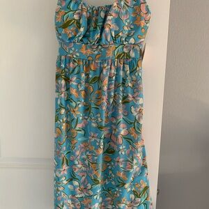 Floral Blue Kids Dress